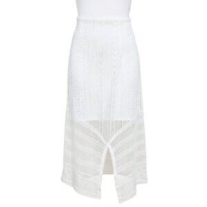 Unique 2-in-1 White Eyelet Lace Midi Dress or Maxi Skirt – Feminine, Versatile,